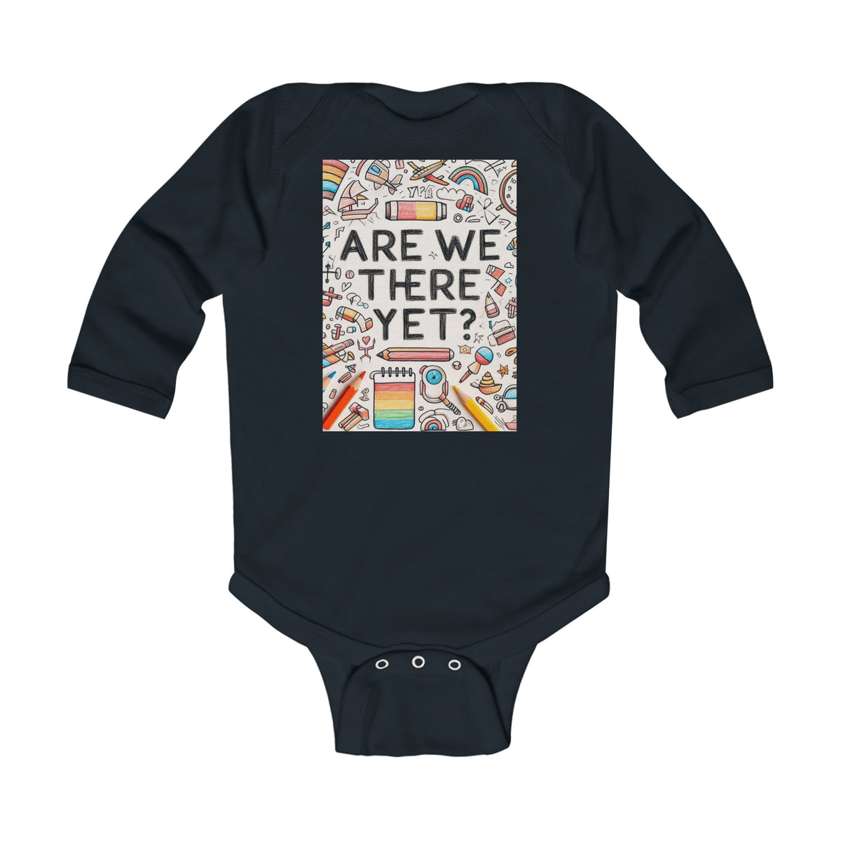 “Are We There Yet?” Infant Long Sleeve Bodysuit - OLM Store