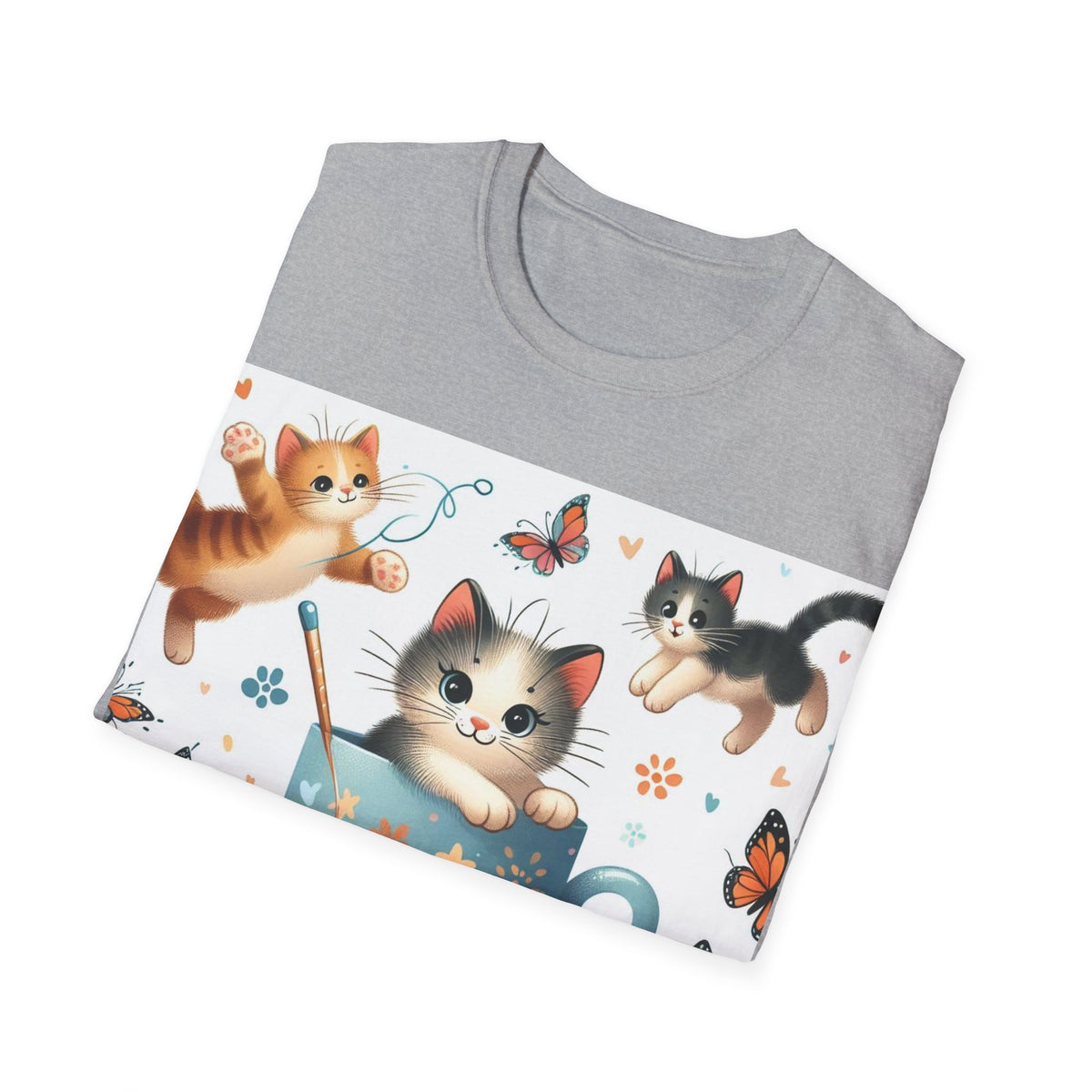Purr-fect Comfort for Cat Lovers: Unisex Soft-Style T-Shirt - OLM Store