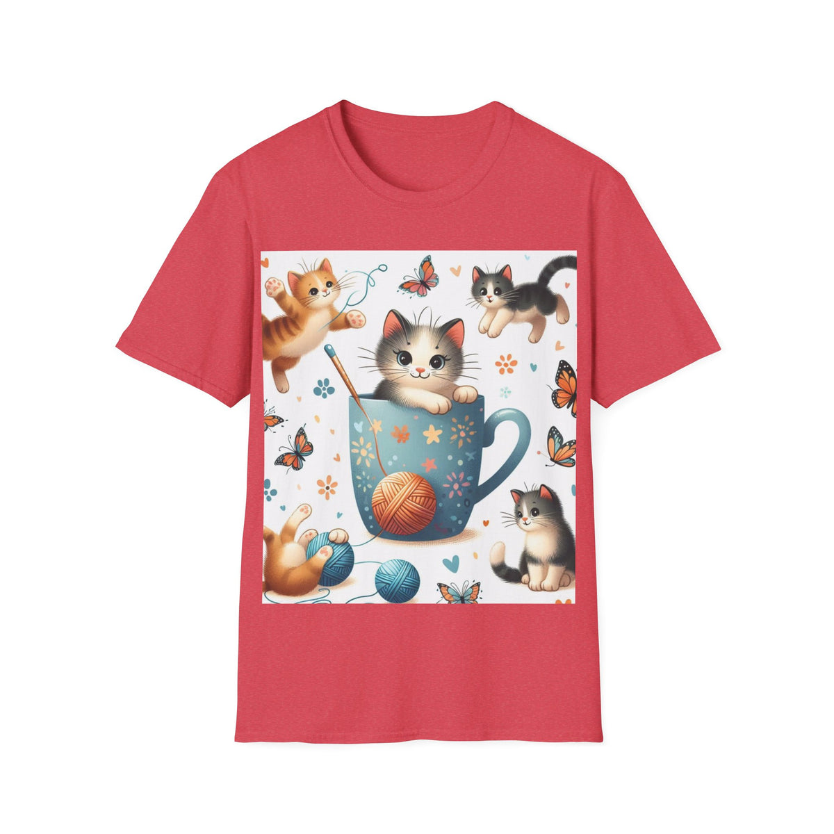 Purr-fect Comfort for Cat Lovers: Unisex Soft-Style T-Shirt - OLM Store