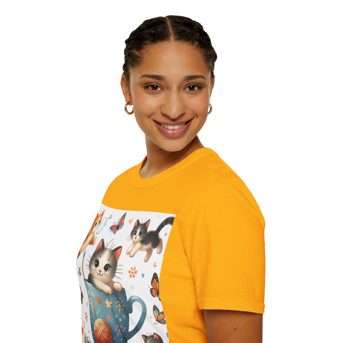 Purr-fect Comfort for Cat Lovers: Unisex Soft-Style T-Shirt - OLM Store