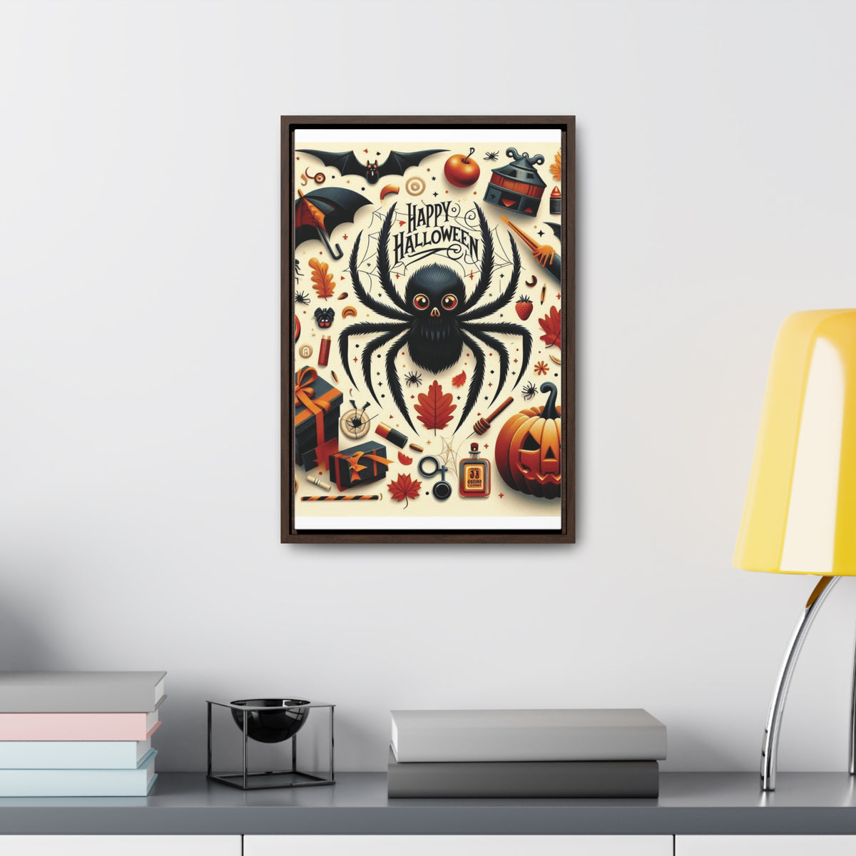 Halloween Canvas Wall Art - Vertical Gallery Wrap for Spooky Decor