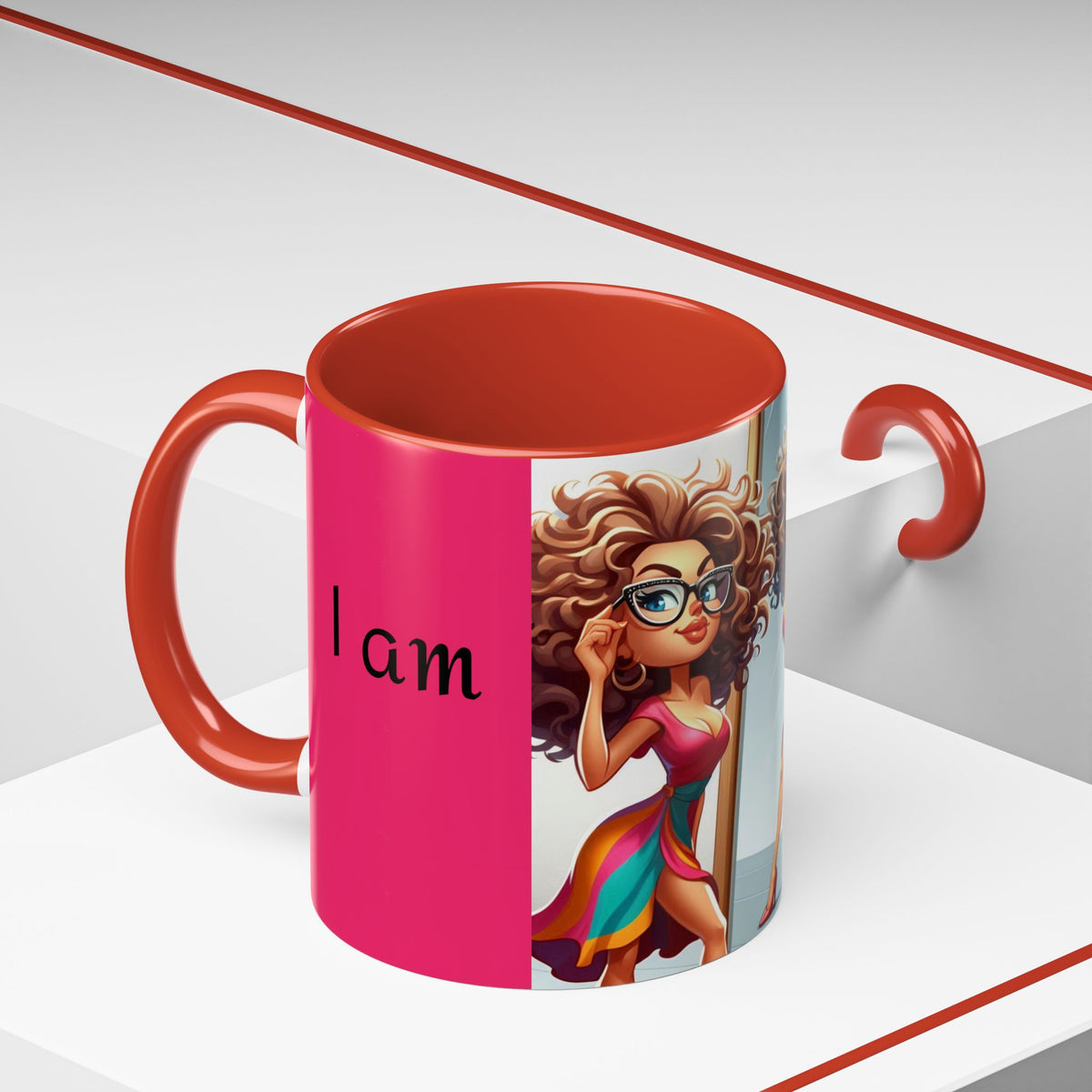 "I Am Beautiful" Accent Coffee Mug (11, 15oz) - OLM Store