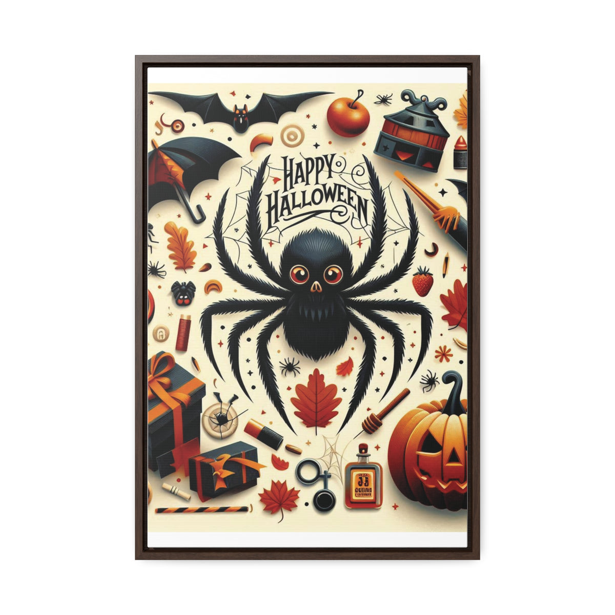 Halloween Canvas Wall Art - Vertical Gallery Wrap for Spooky Decor