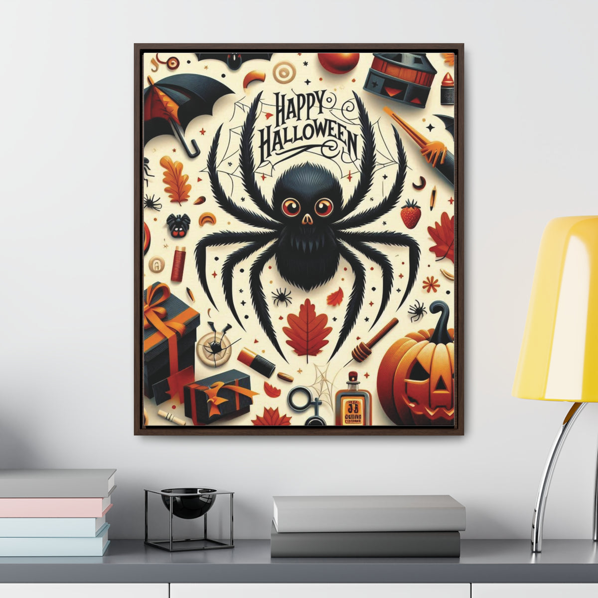 Halloween Canvas Wall Art - Vertical Gallery Wrap for Spooky Decor