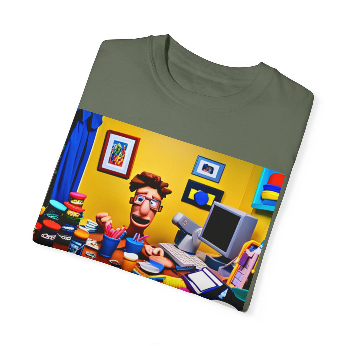Unisex "Coffee: Because Adulting is Too Hard" Garment-Dyed T-shirt - OLM Store