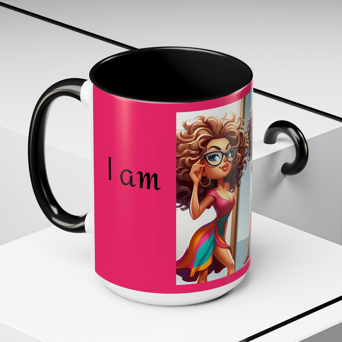 "I Am Beautiful" Accent Coffee Mug (11, 15oz) - OLM Store