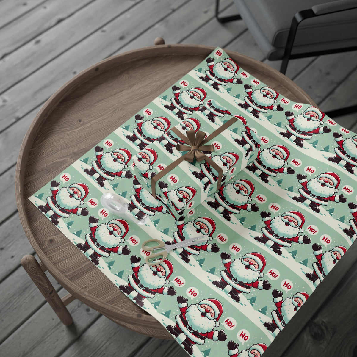 Santa Ho Ho Wrapping Paper – Spread Holiday Cheer with Every Gift