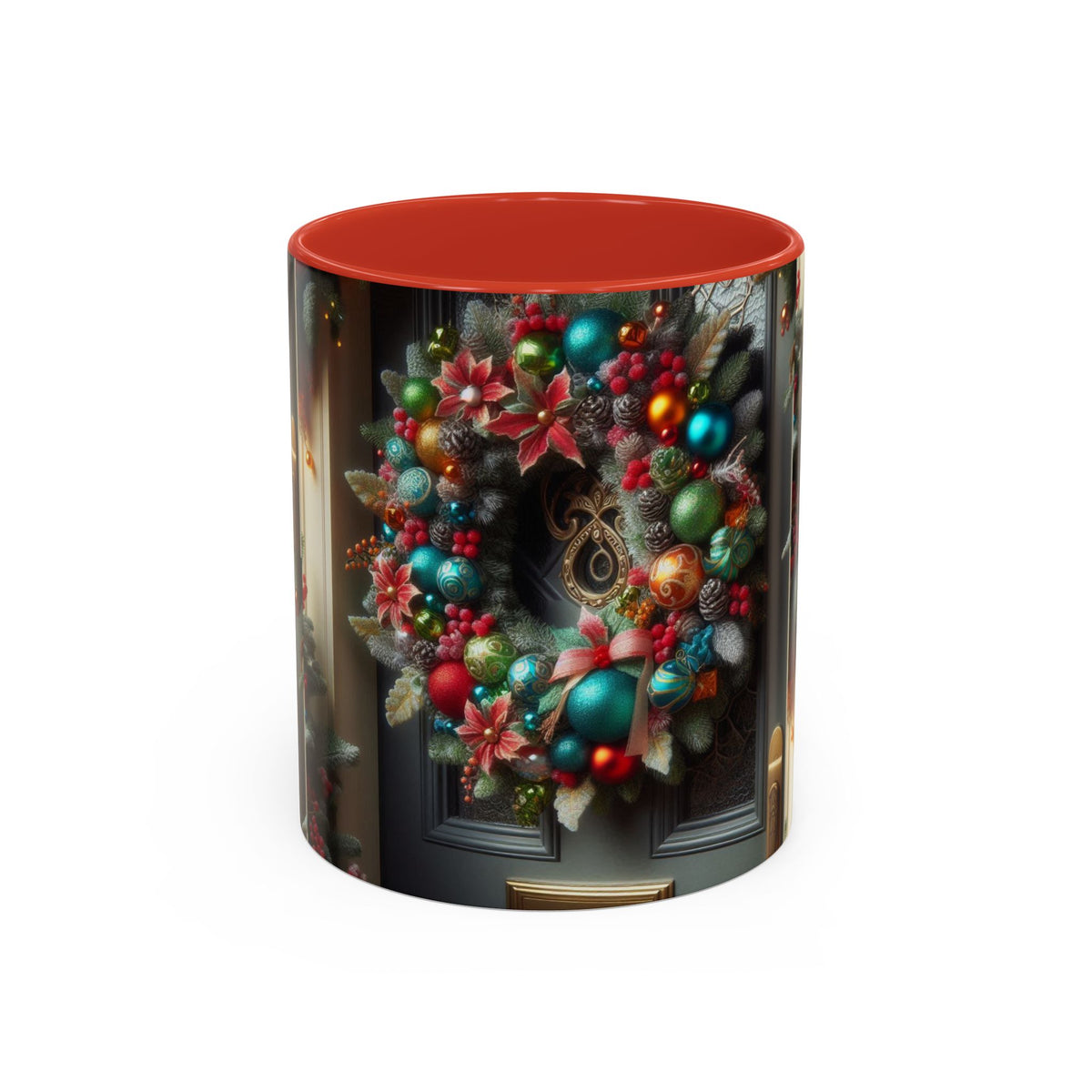 Christmas Wreath Coffee Mug – Sip the Holiday Spirit in Style!