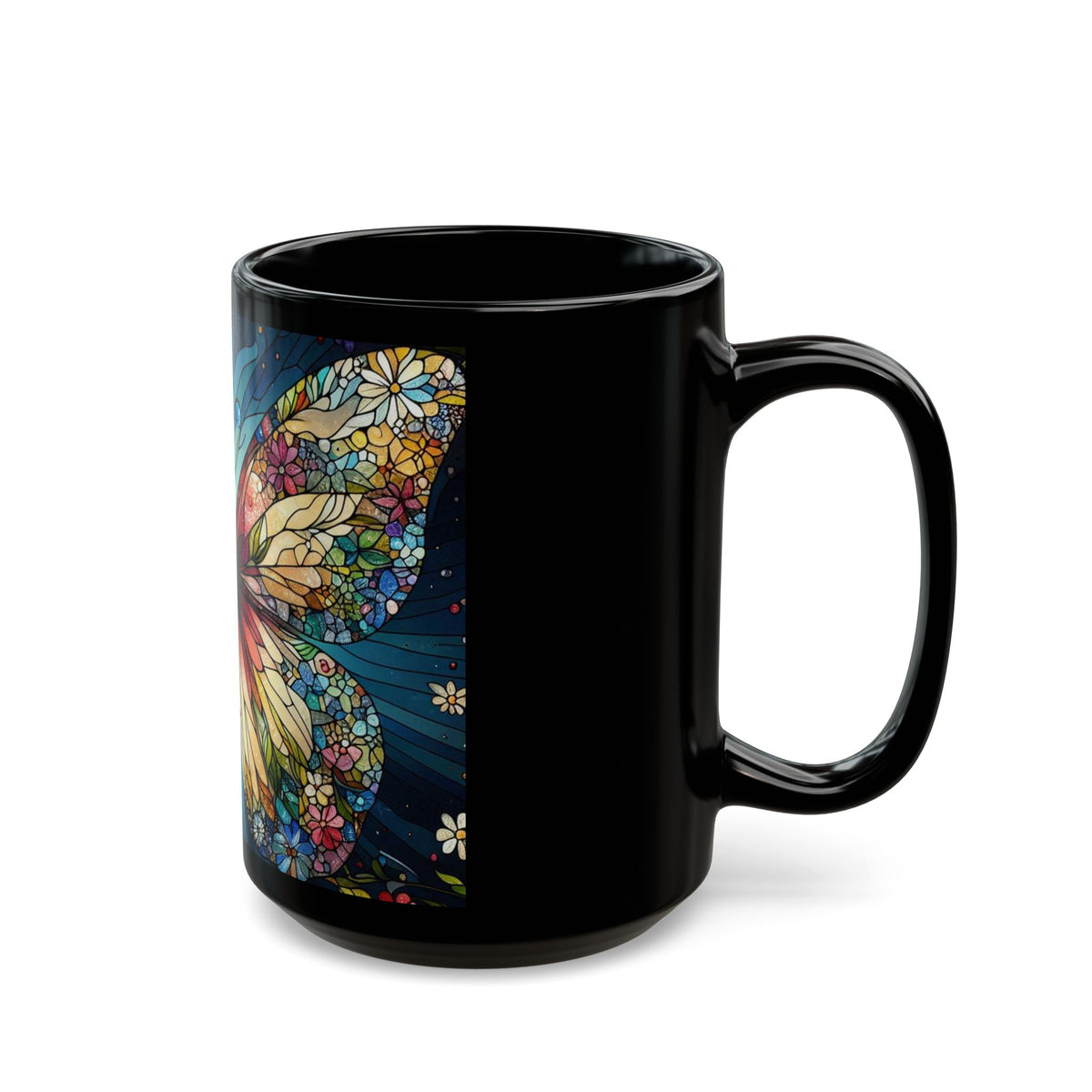 "Our Butterfly Mosaic" Black Mug (11oz, 15oz) - OLM Store