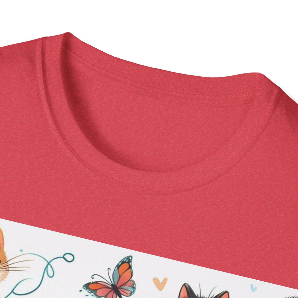 Purr-fect Comfort for Cat Lovers: Unisex Soft-Style T-Shirt - OLM Store