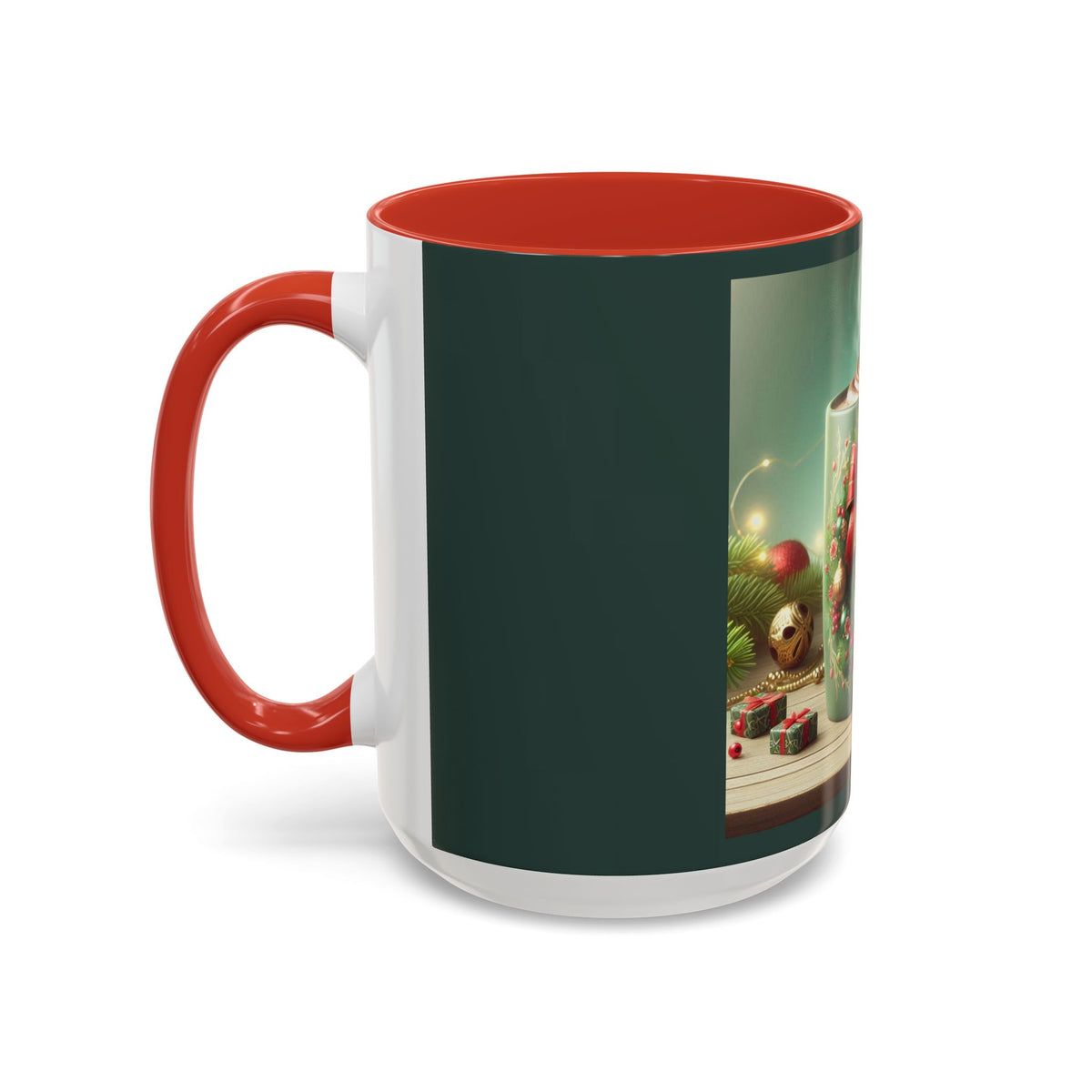 Cozy Christmas Wreath Hot Cocoa Mug - Perfect for Festive Sipping!
