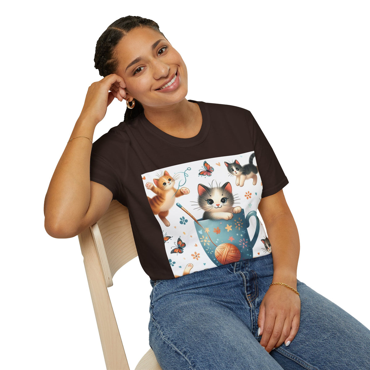 Purr-fect Comfort for Cat Lovers: Unisex Soft-Style T-Shirt - OLM Store