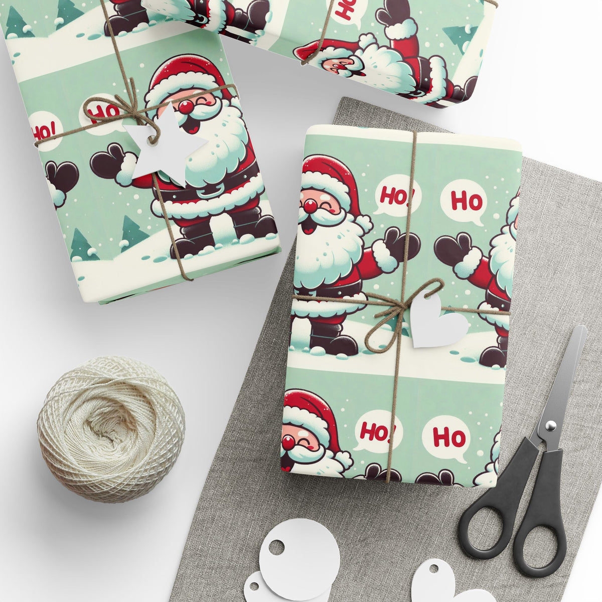 Santa Ho Ho Wrapping Paper – Spread Holiday Cheer with Every Gift