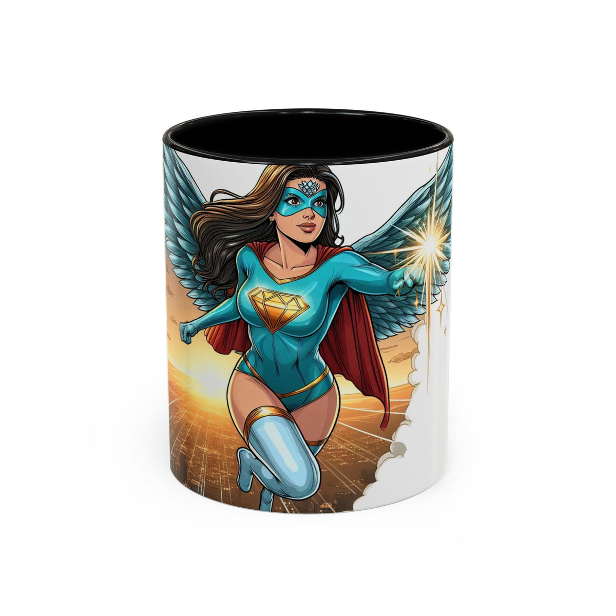 Empower Your Morning with the Aquila Diamond Superhero Mug