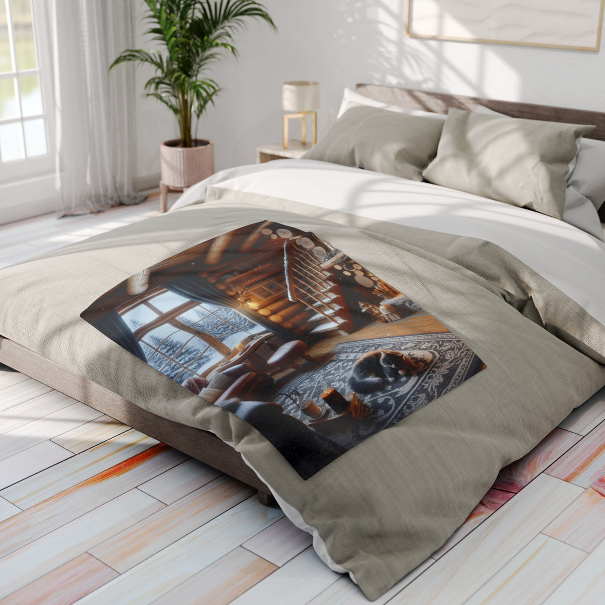 Fire place Arctic Fleece Blanket - OLM Store