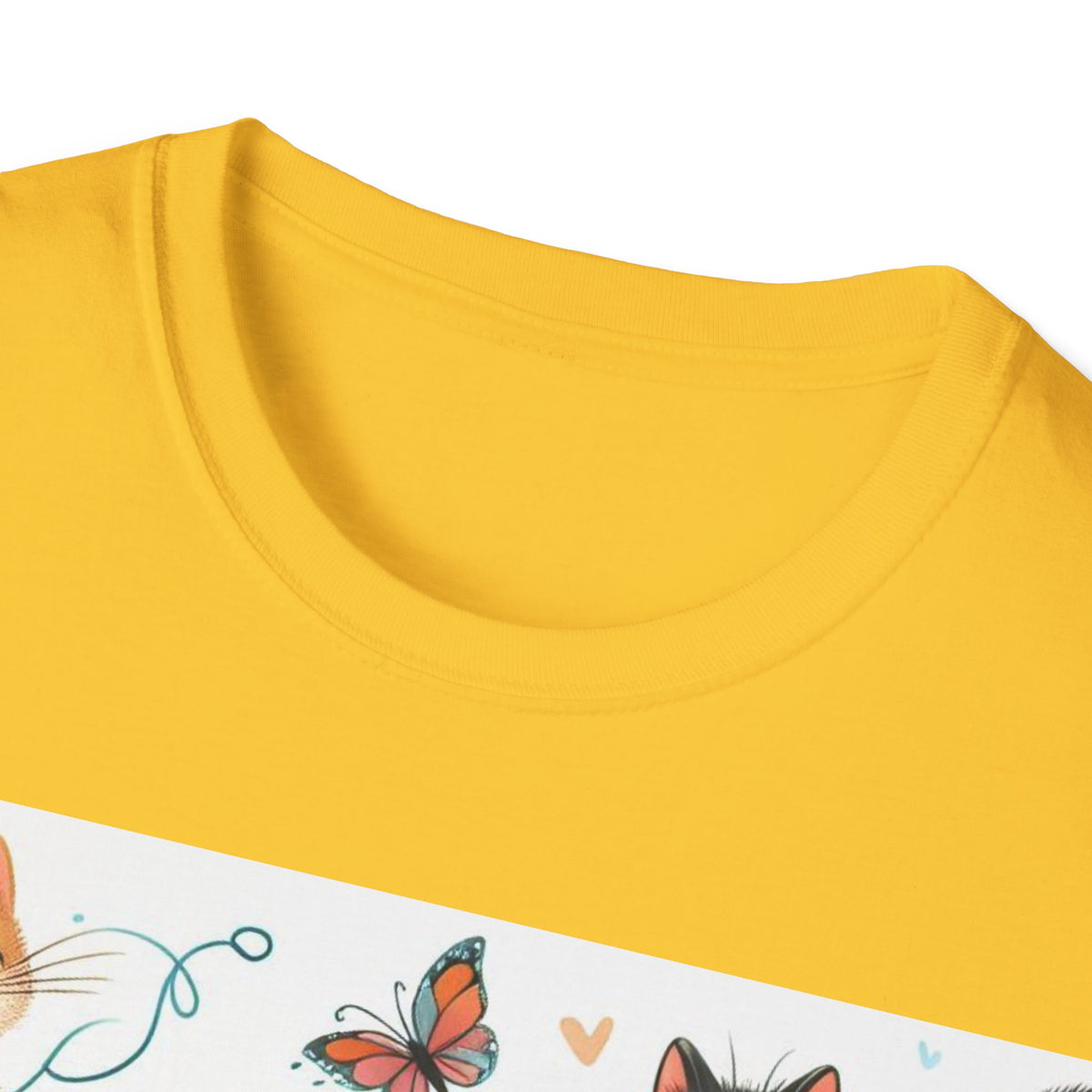Purr-fect Comfort for Cat Lovers: Unisex Soft-Style T-Shirt - OLM Store