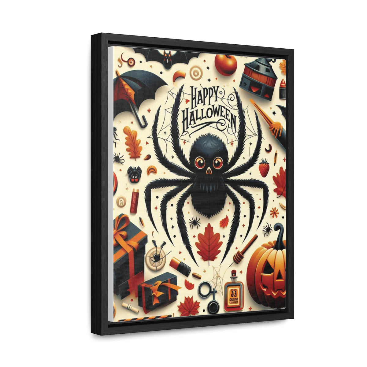 Halloween Canvas Wall Art - Vertical Gallery Wrap for Spooky Decor