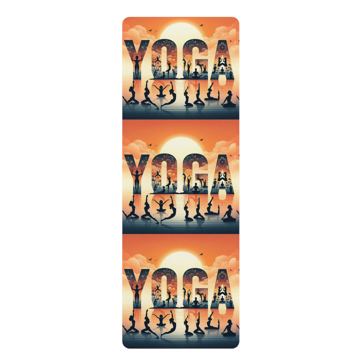 "Yoga Sunrise" Rubber Yoga Mat - OLM Store