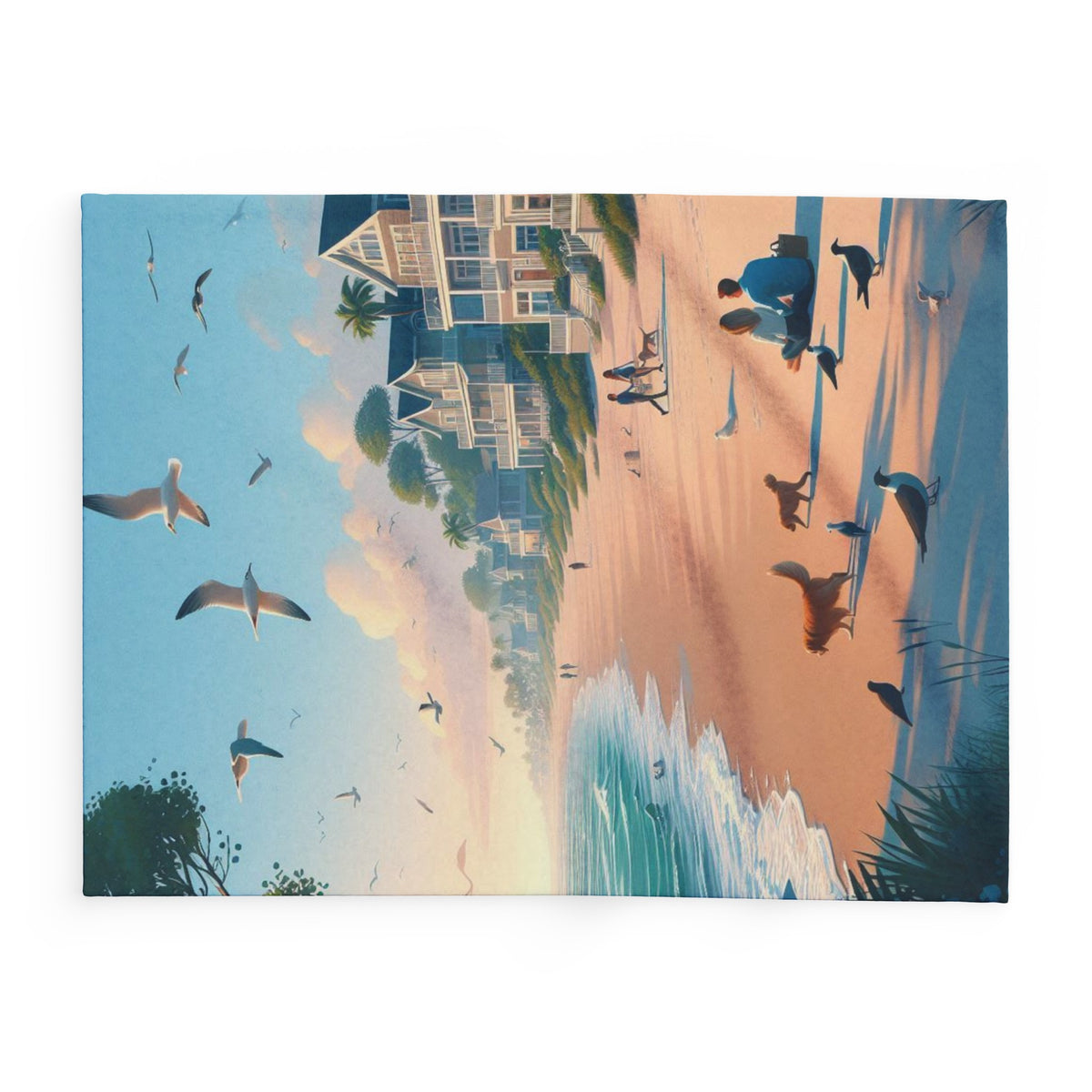 Beachfront Fleece Blanket - OLM Store