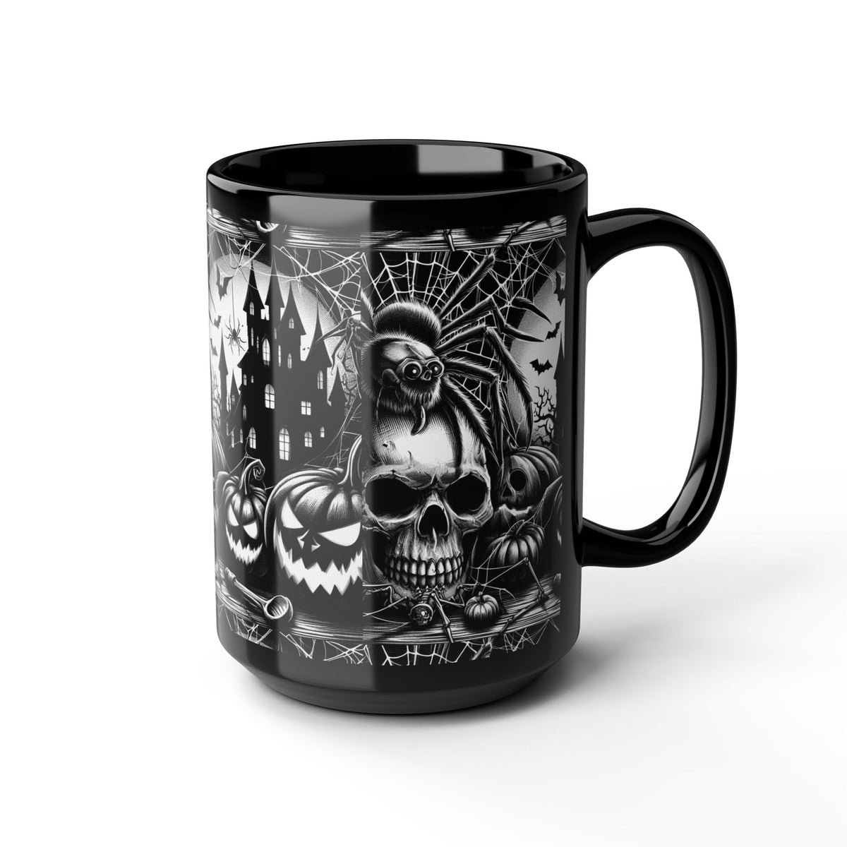 Enchanting Custom Black Ceramic Mug – Perfect for Your Daily Sips!
