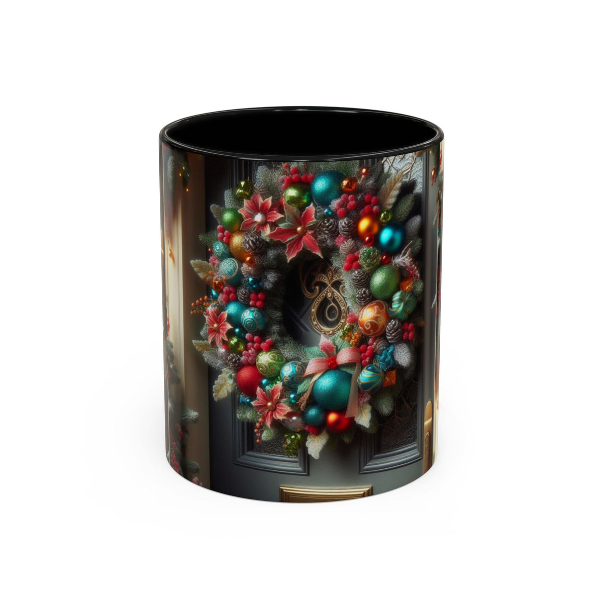 Christmas Wreath Coffee Mug – Sip the Holiday Spirit in Style!