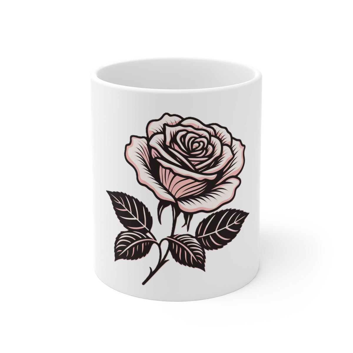 Pretty Rose Mug 11oz – Elevate Your Beverage Experience