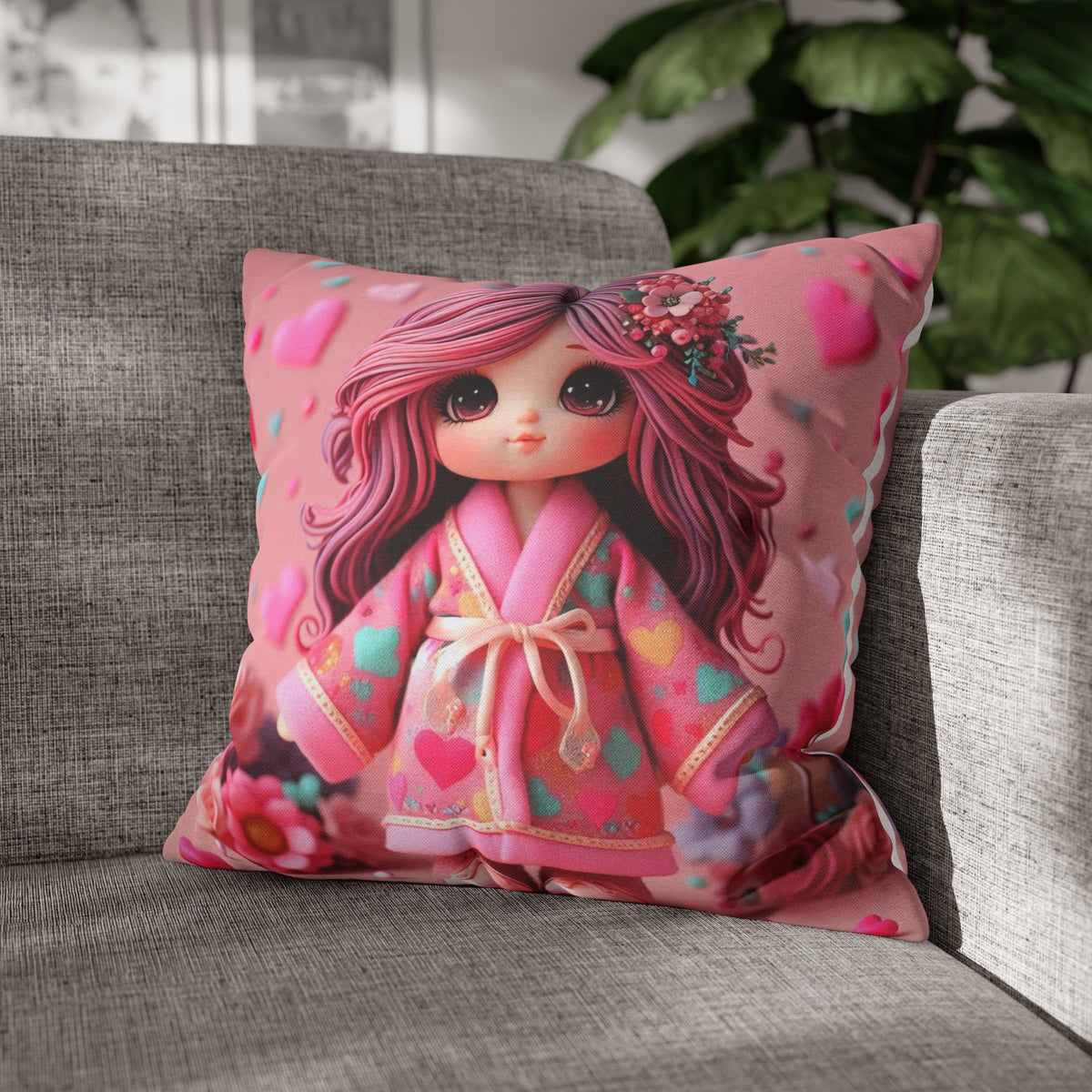 Spun Polyester Square Pillowcase - OLM Store