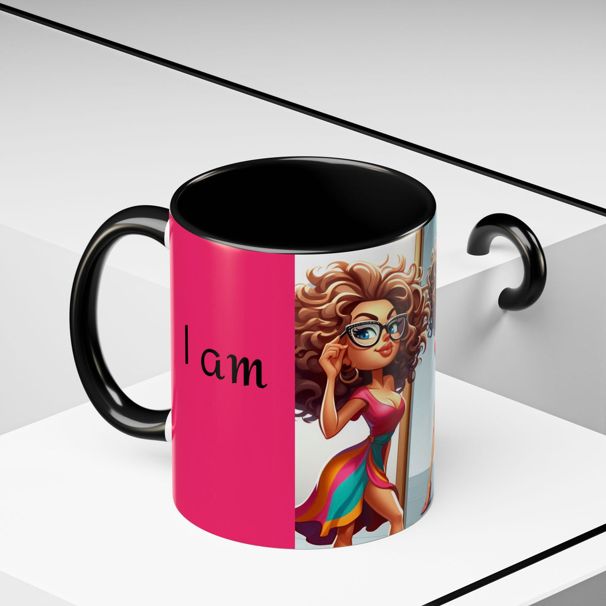 "I Am Beautiful" Accent Coffee Mug (11, 15oz) - OLM Store