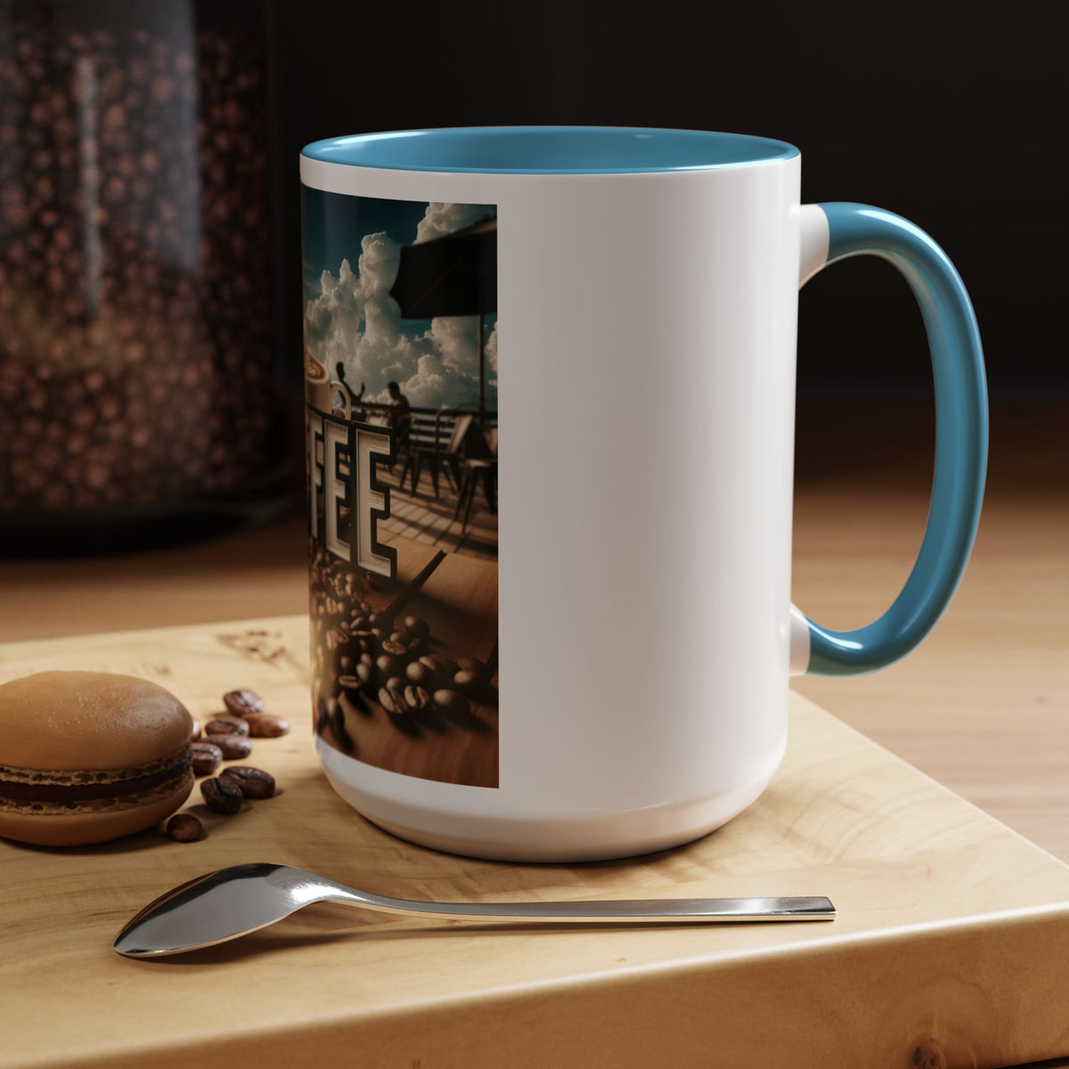 Coffee Beans Accent Coffee Mug (11, 15oz) - OLM Store