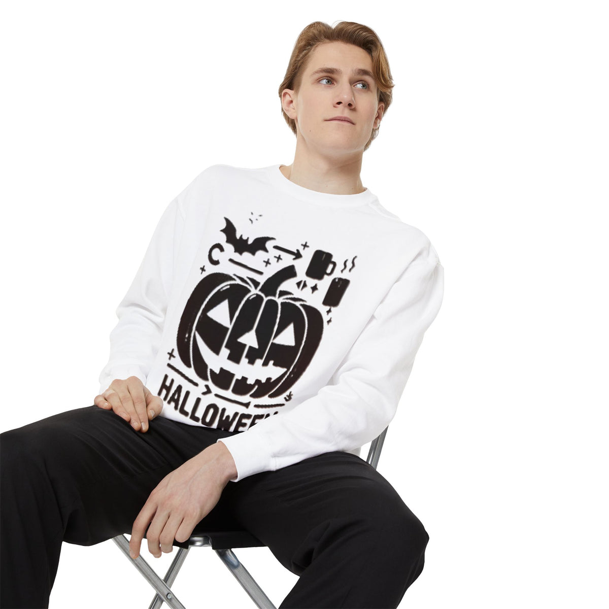 Elevate Your Comfort with Our Unisex Garment-Dyed Sweatshirt