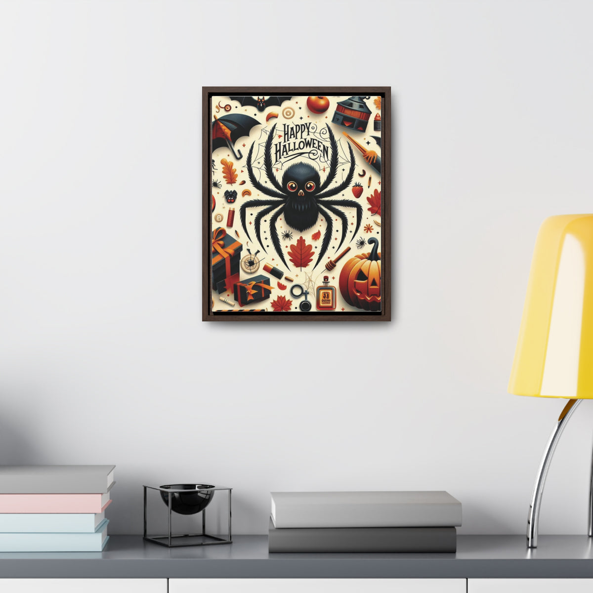 Halloween Canvas Wall Art - Vertical Gallery Wrap for Spooky Decor