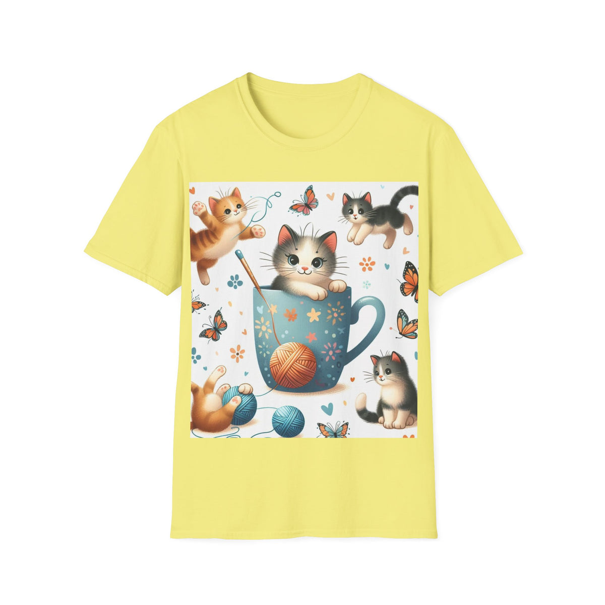 Purr-fect Comfort for Cat Lovers: Unisex Soft-Style T-Shirt - OLM Store