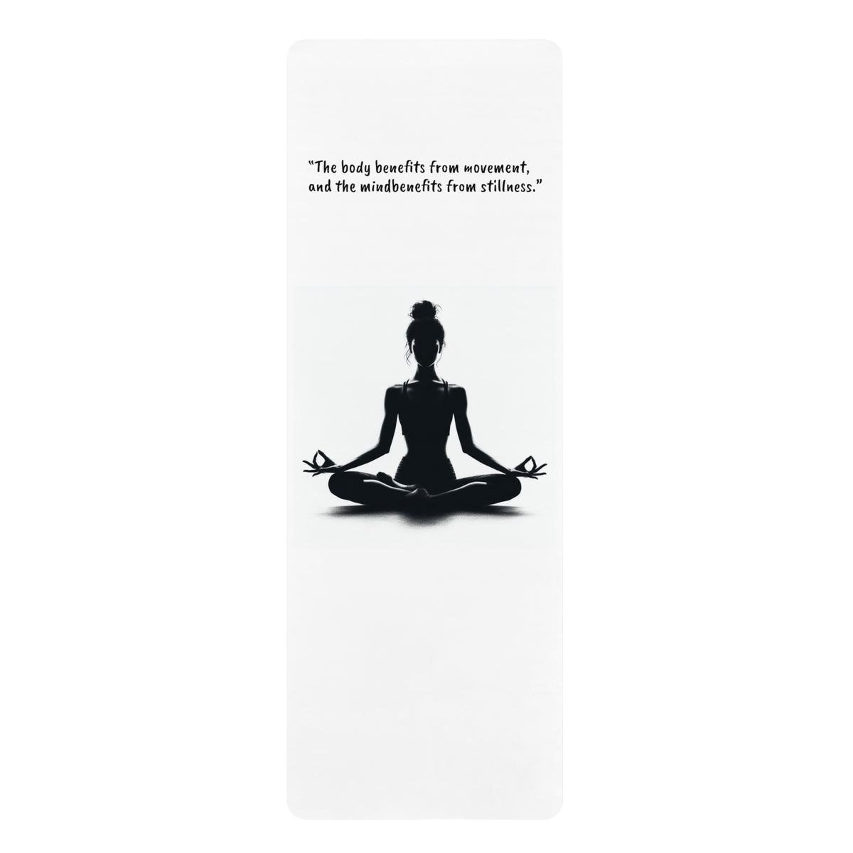 Inspirational quote Rubber Yoga Mat - OLM Store