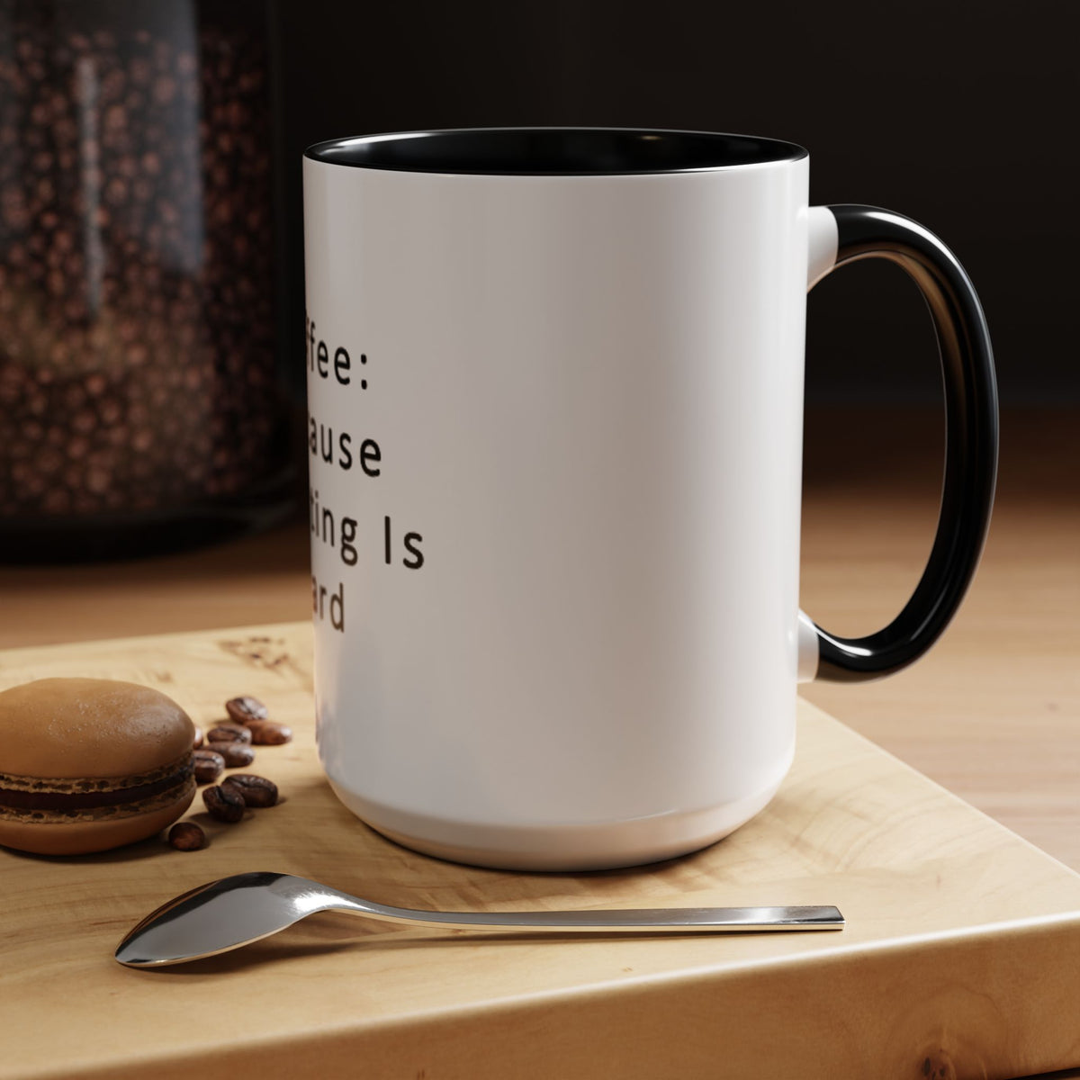 "Coffee: Because Adulting Is Hard" Accent Coffee Mug (11, 15oz) - OLM Store