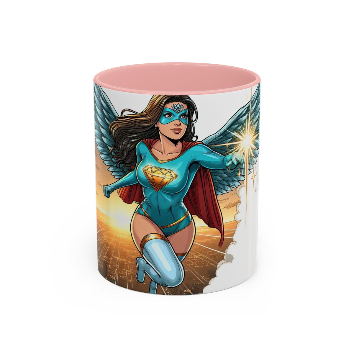 Empower Your Morning with the Aquila Diamond Superhero Mug