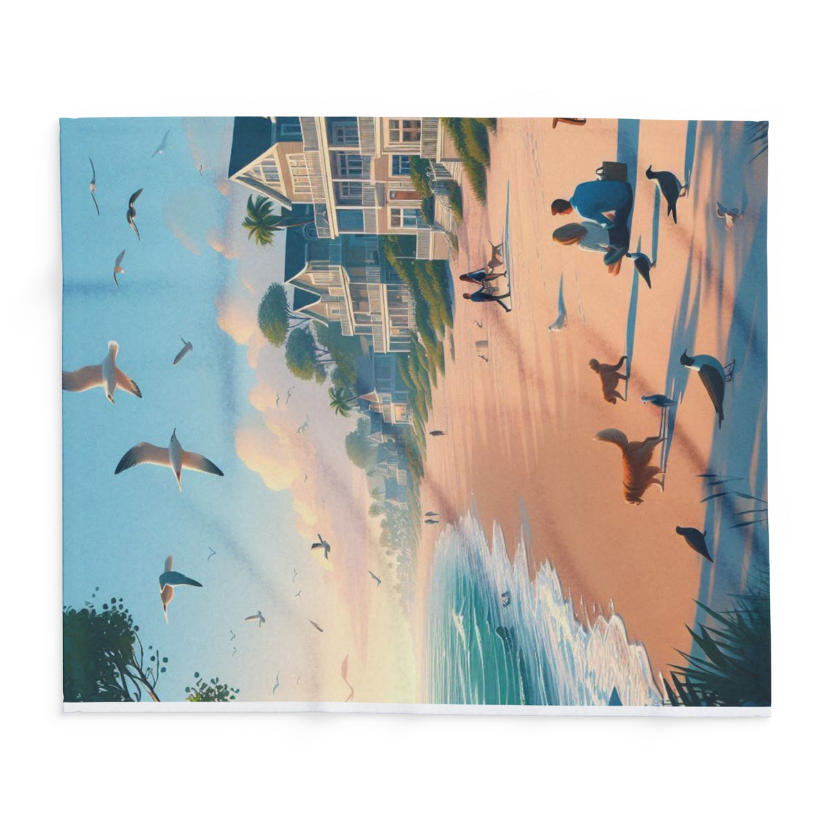 Beachfront Fleece Blanket - OLM Store