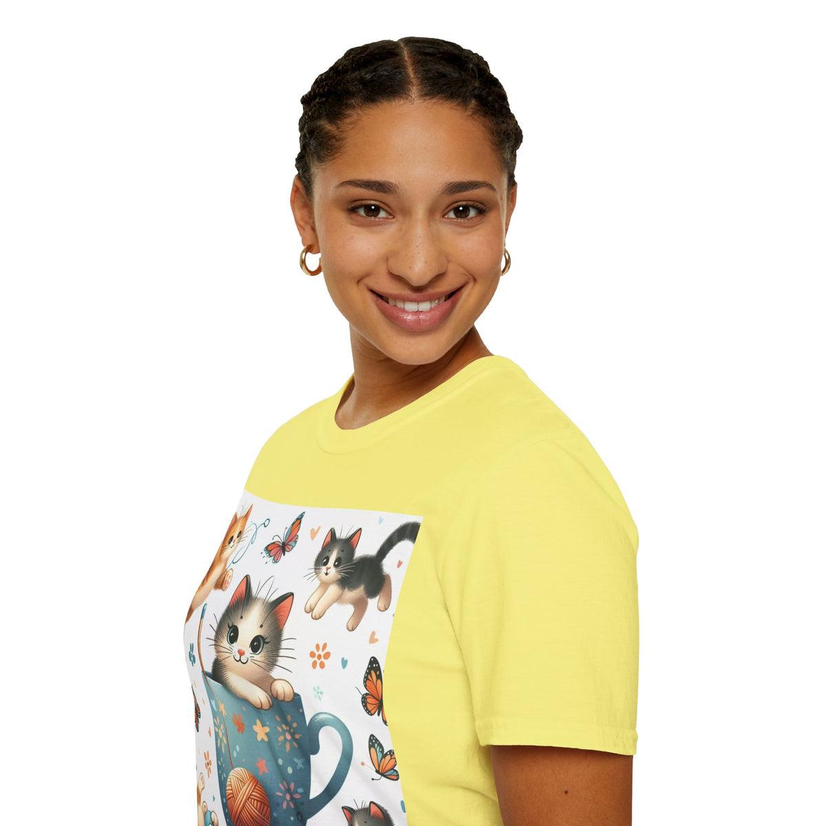 Purr-fect Comfort for Cat Lovers: Unisex Soft-Style T-Shirt - OLM Store
