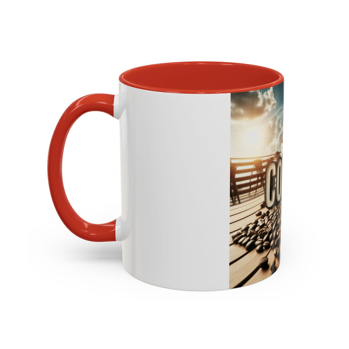 Coffee Beans Accent Coffee Mug (11, 15oz) - OLM Store