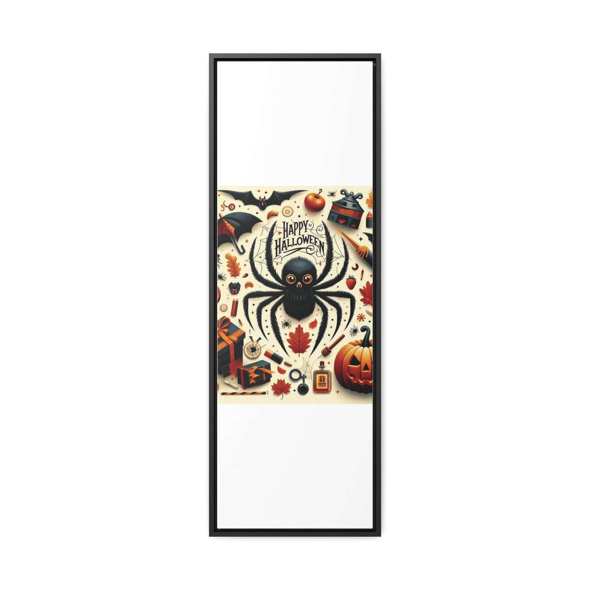 Halloween Canvas Wall Art - Vertical Gallery Wrap for Spooky Decor