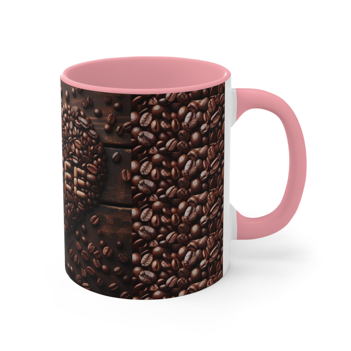 Coffee Bean Heart Accent Mugs - OLM Store