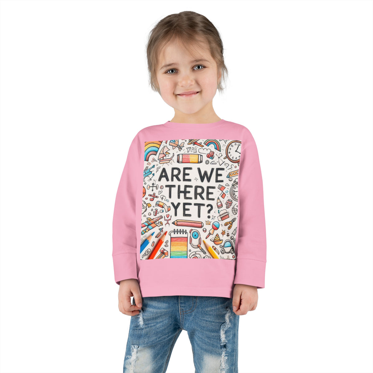“Are We There Yet?” Toddler Long Sleeve Tee - OLM Store