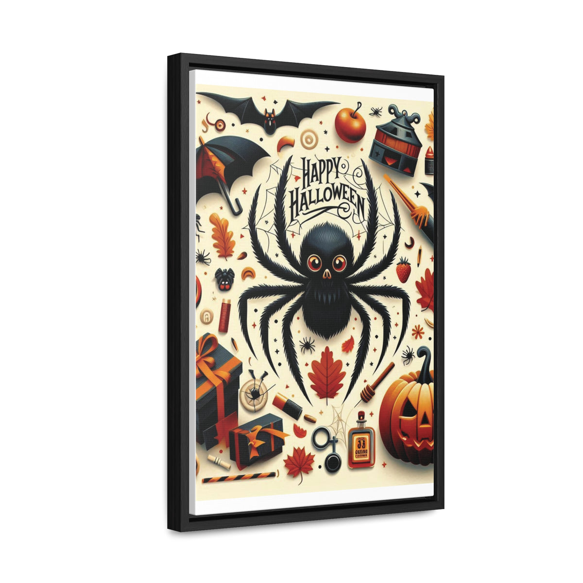 Halloween Canvas Wall Art - Vertical Gallery Wrap for Spooky Decor