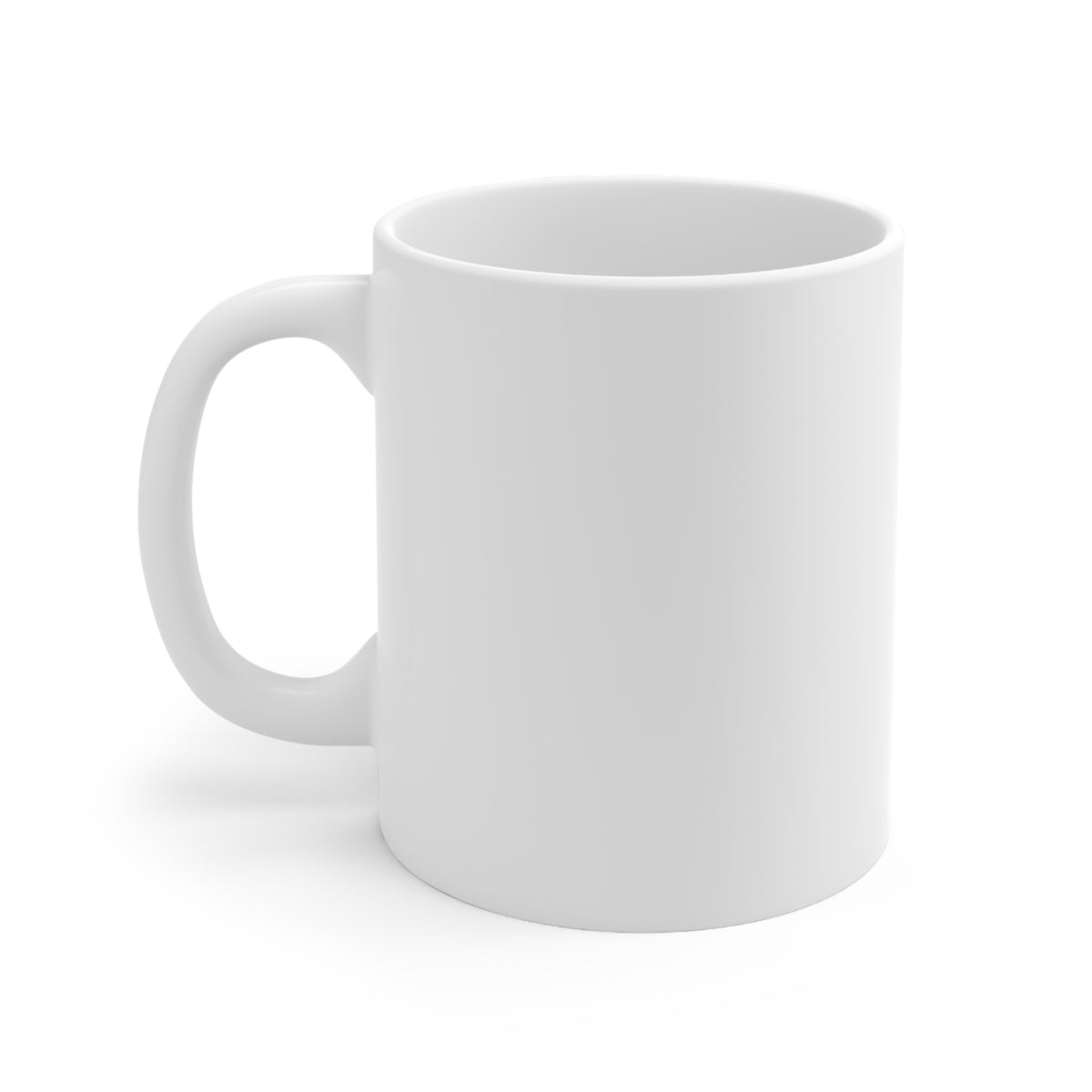 White Ceramic Log Cabin Mug, 11oz - OLM Store