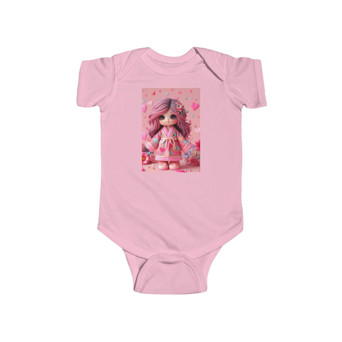 "Cozy Baby doll Bath Robe": Infant Fine Jersey Bodysuit - OLM Store