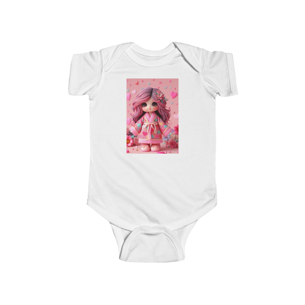 "Cozy Baby doll Bath Robe": Infant Fine Jersey Bodysuit - OLM Store