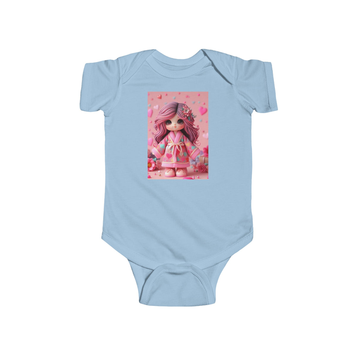 "Cozy Baby doll Bath Robe": Infant Fine Jersey Bodysuit - OLM Store