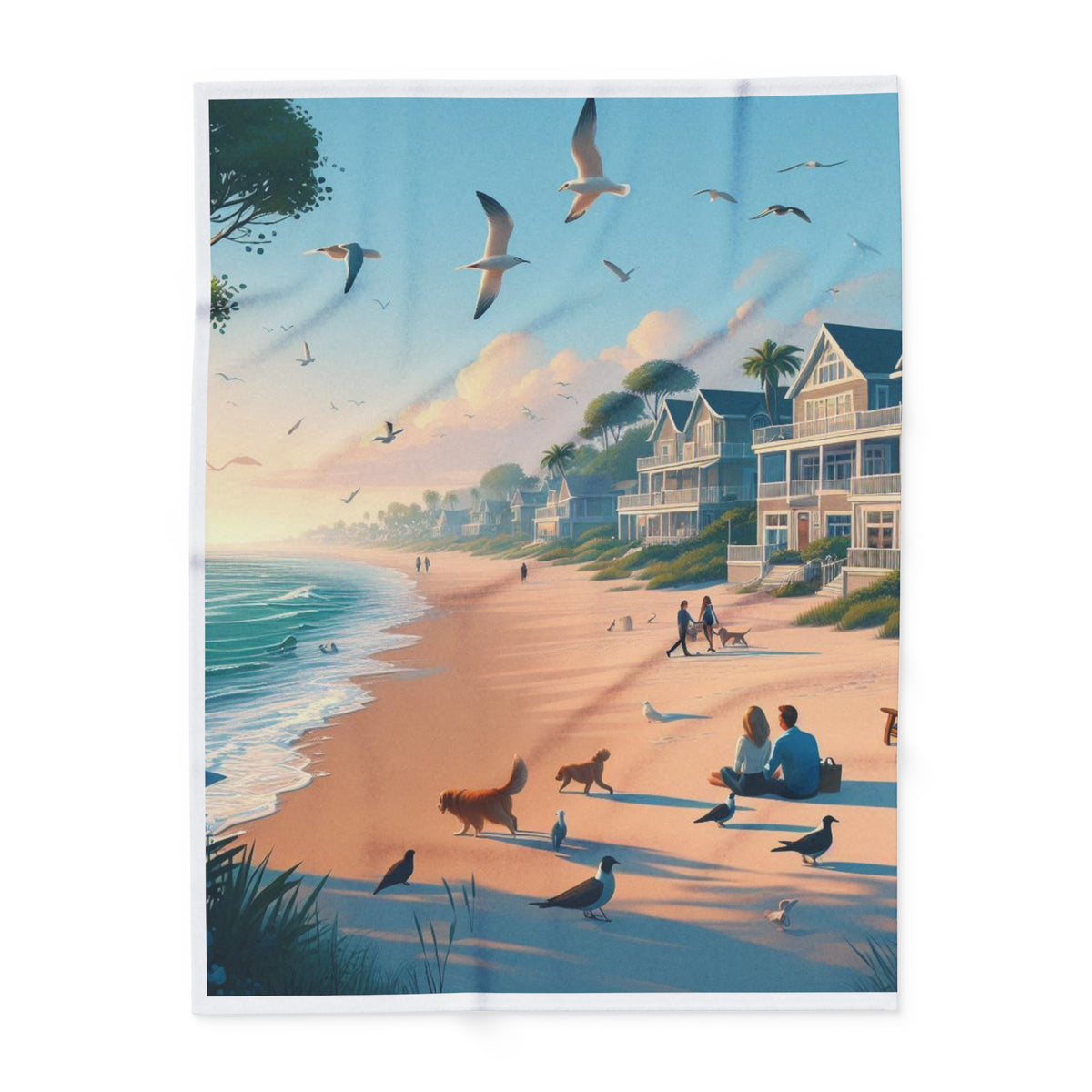 Beachfront Fleece Blanket - OLM Store