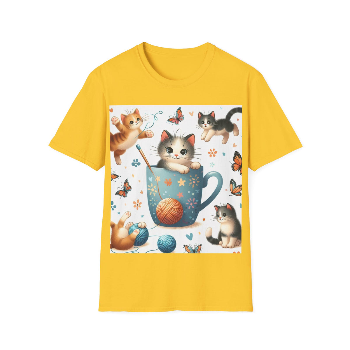 Purr-fect Comfort for Cat Lovers: Unisex Soft-Style T-Shirt - OLM Store