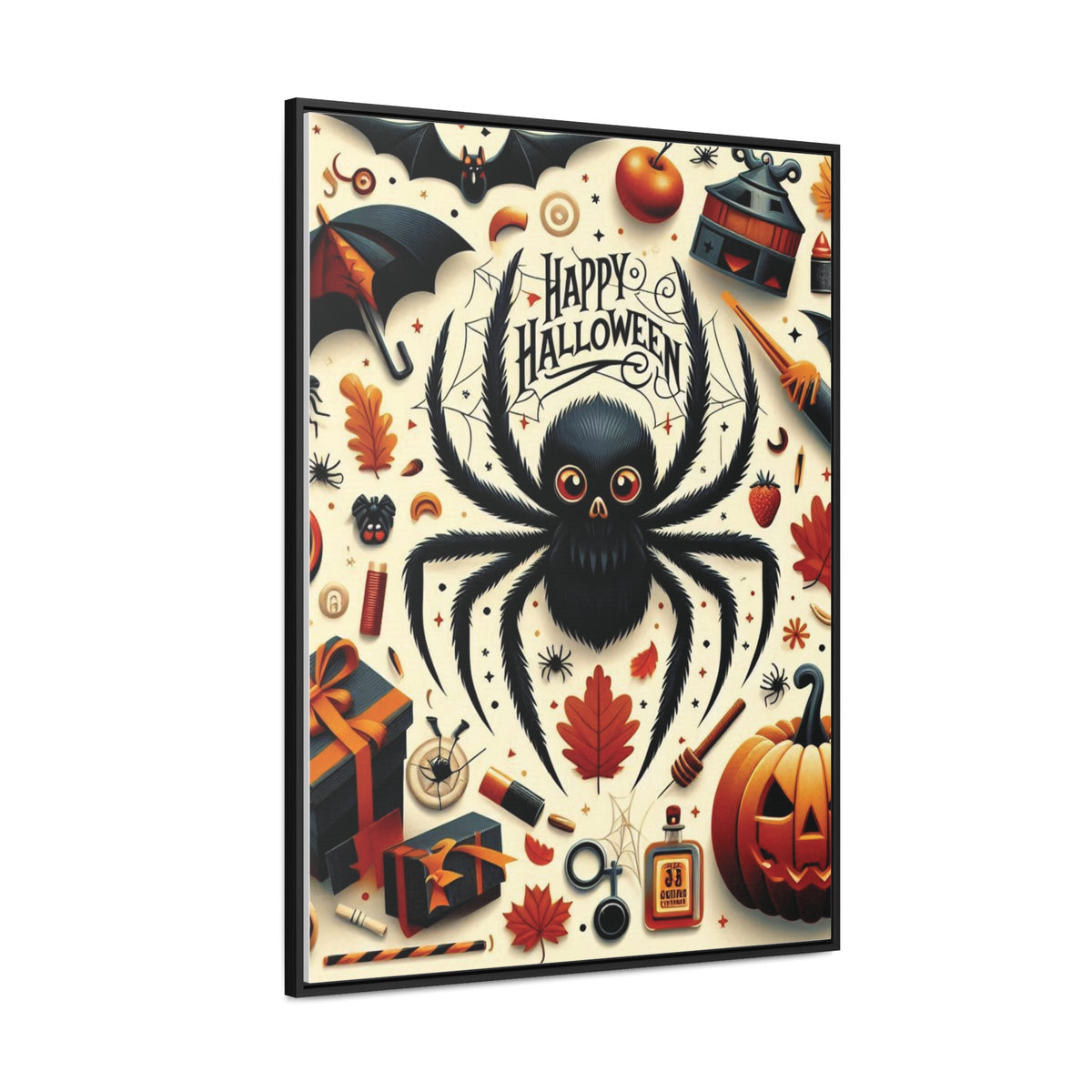 Halloween Canvas Wall Art - Vertical Gallery Wrap for Spooky Decor
