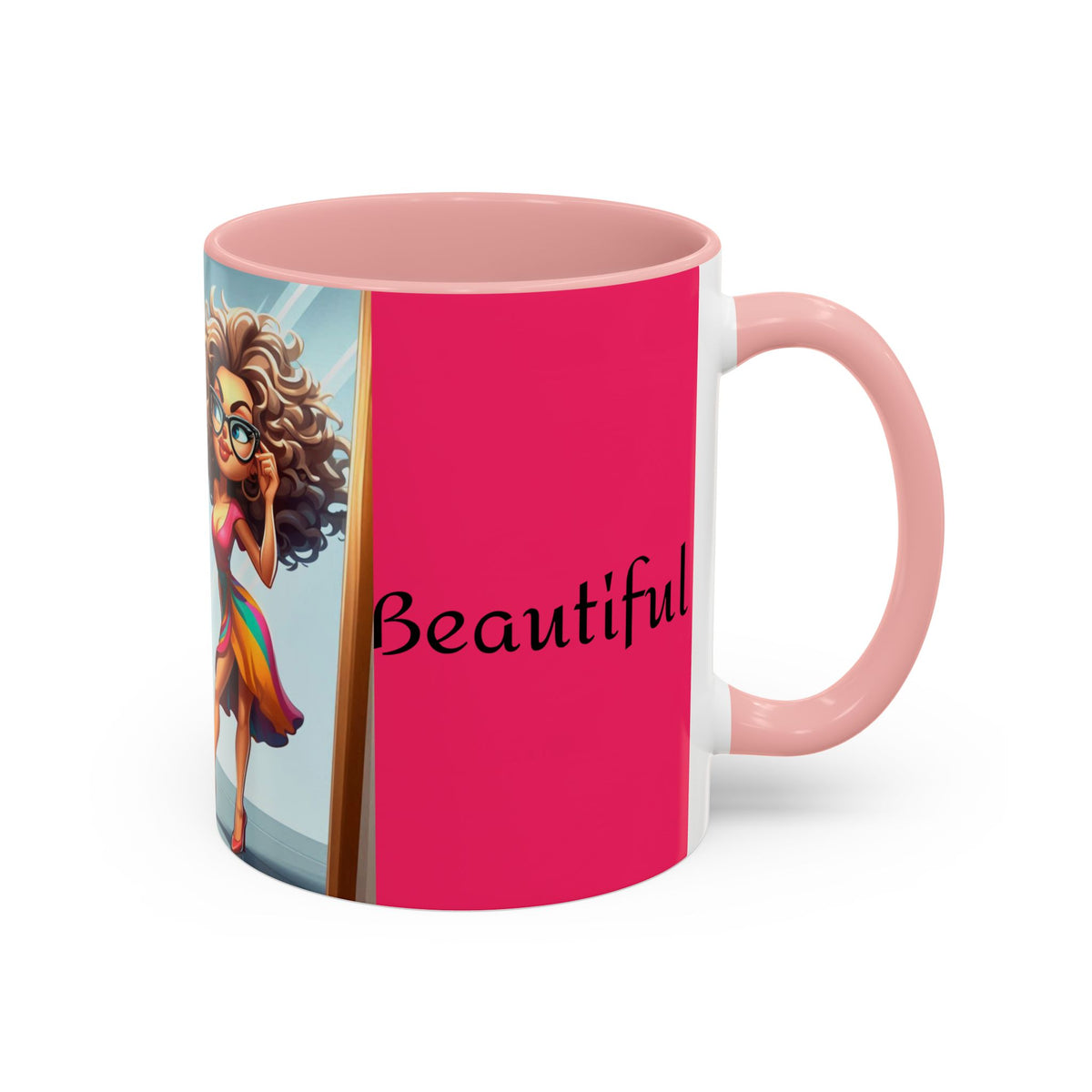 "I Am Beautiful" Accent Coffee Mug (11, 15oz) - OLM Store